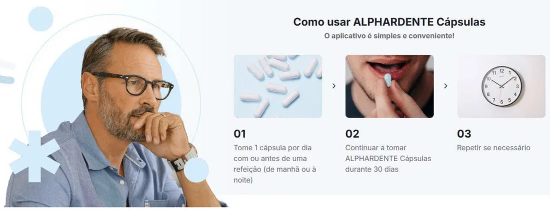 Rotina diária com o suplemento natural Alphardente Cápsulas e hábitos saudáveis