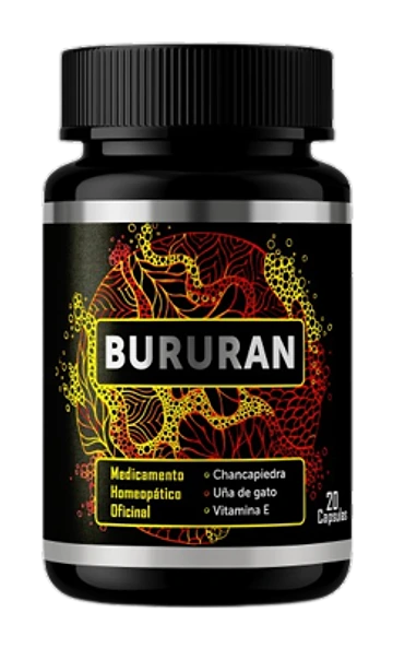 Envase de Bururan Colombia con 20 cápsulas